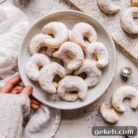 Almond Crescent Cookies
