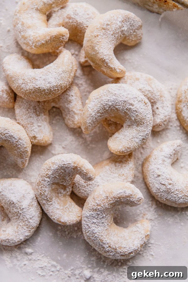 Almond Crescent Cookies