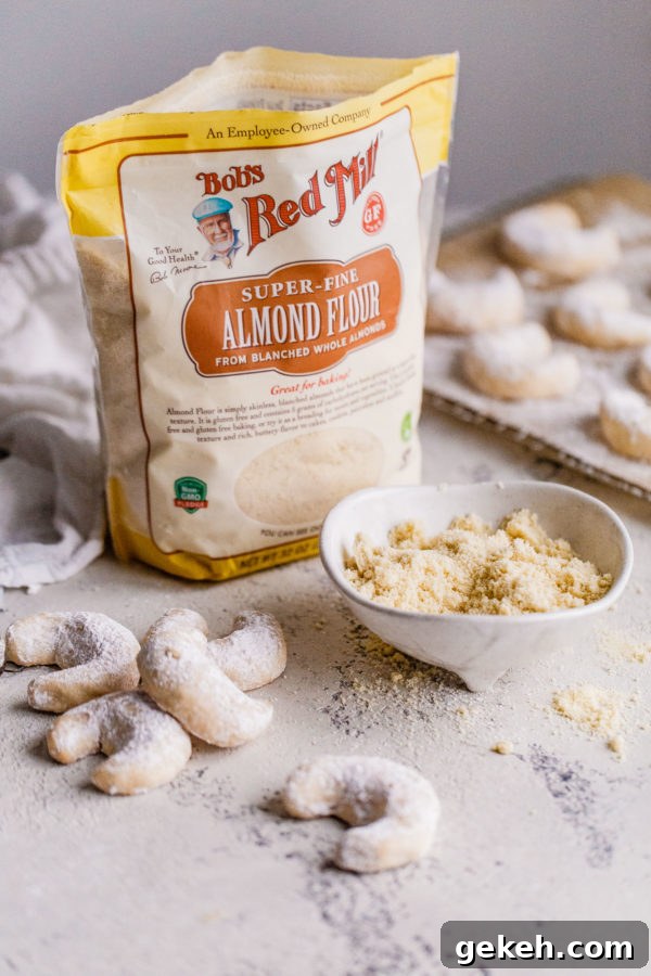 Almond Crescent Cookies