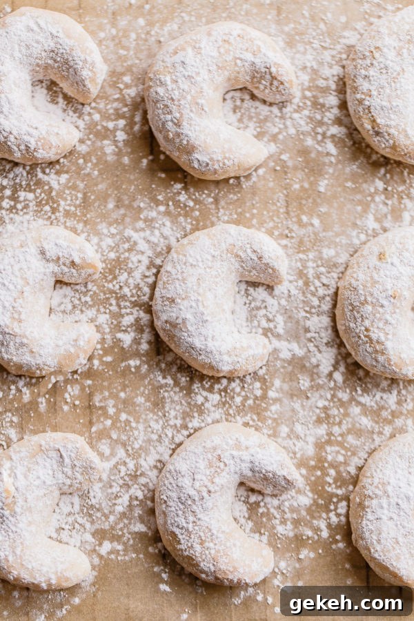 Almond Crescent Cookies