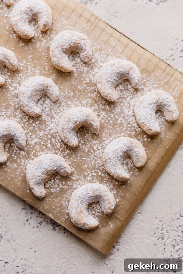 Almond Crescent Cookies
