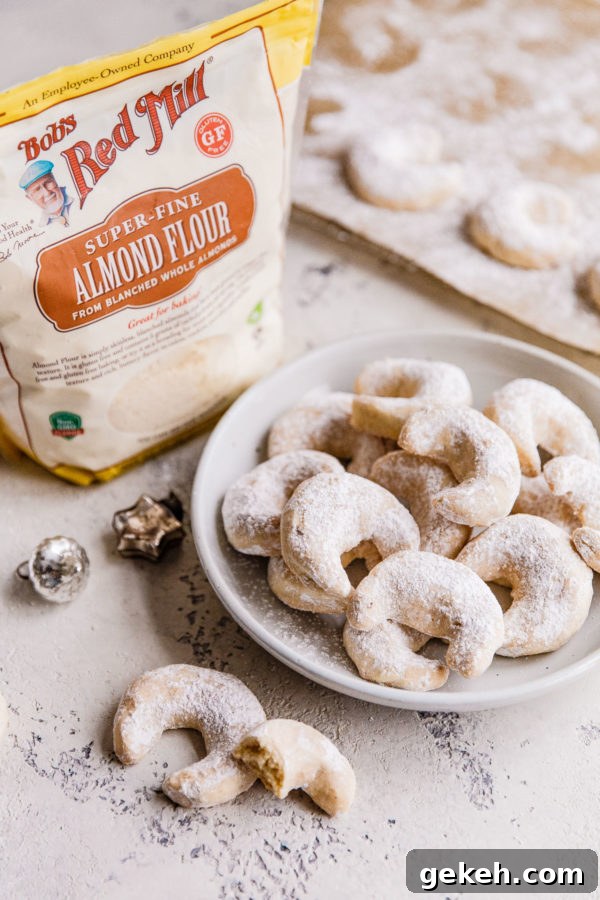 Almond Crescent Cookies