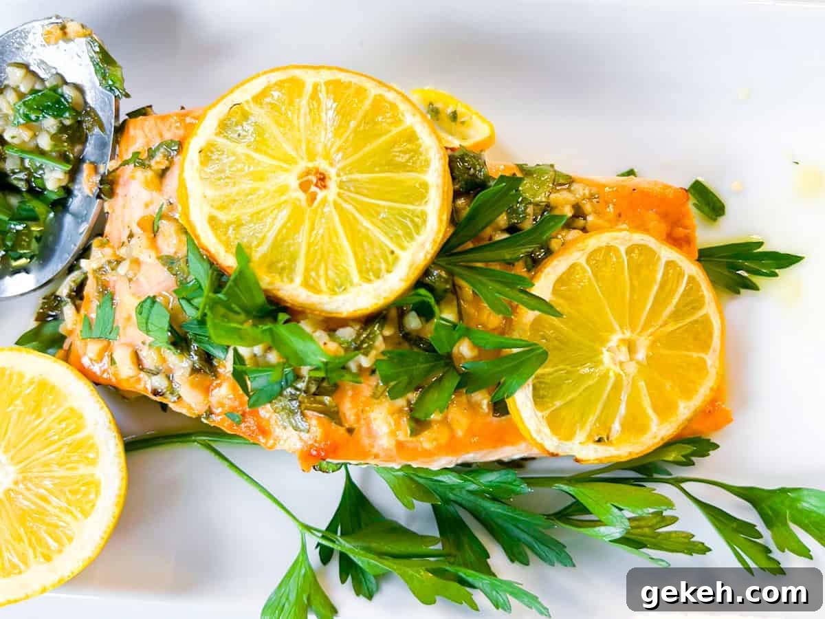 Baked Lemon Parsley Salmon