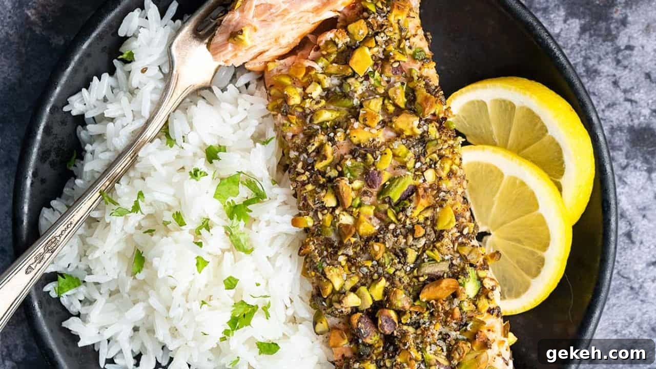 15-Minute Pistachio Crusted Salmon