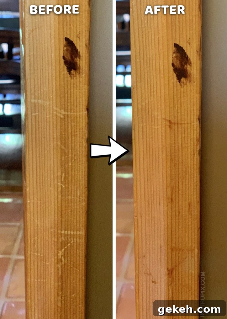 Remove Scratches from Wood and Leather: Simple Steps That Work 3 Useful Life Hack: How to removes scratches on wood with one simple ingredient! This easy household tip works like a charm for furniture, cabinets and more. DIY Homemade Wood Scratch Repair #instrupix #lifehacks