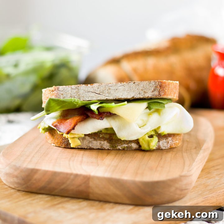 Egg White Bacon Breakfast Sandwich