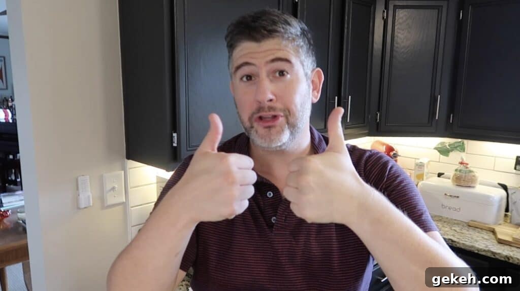 Man giving a thumbs up in approval