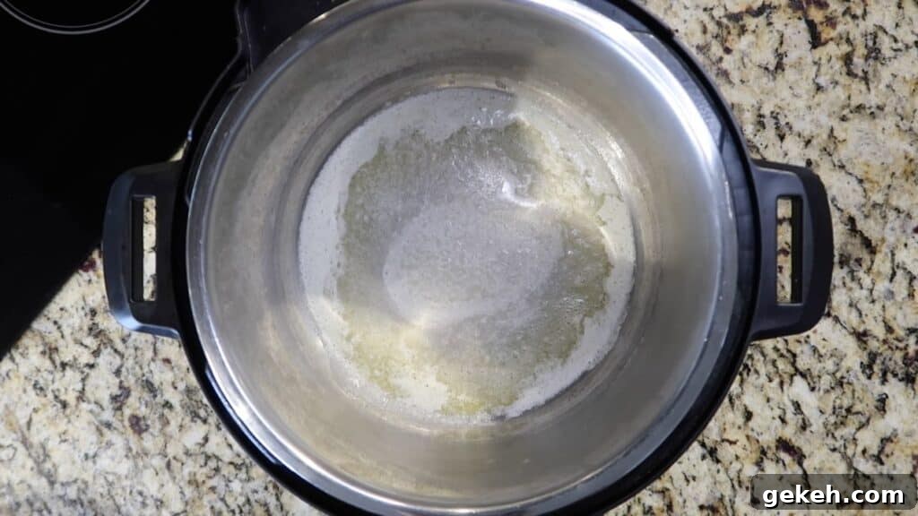 Melted butter in Instant Pot