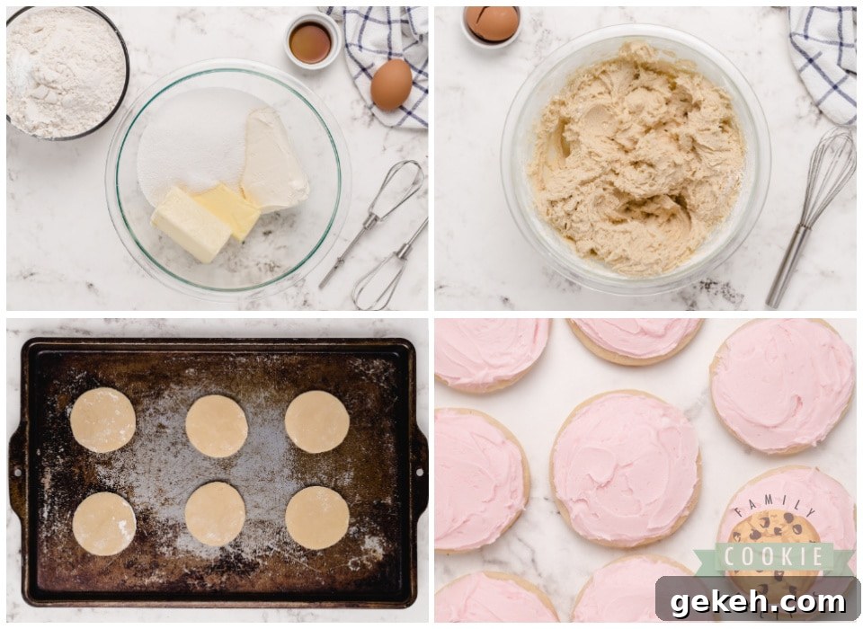 Soft Cream Cheese Sugar Cookies Recipe | Tender & Buttery 5 How to make cream cheese sugar cookies
