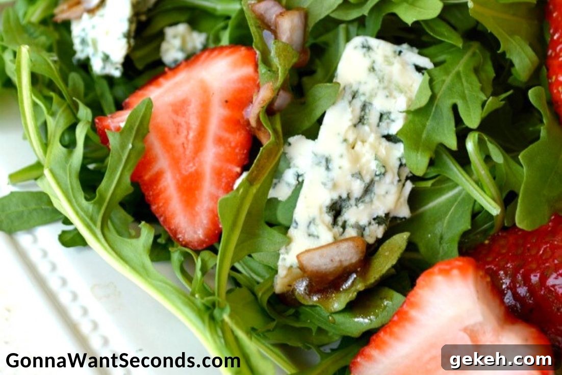 Strawberry Salad on a plate