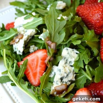 Strawberry Salad on a plate