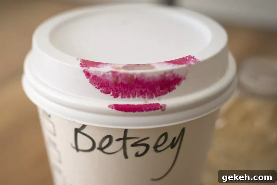 Is Gluten-Free Skincare Really Necessary? 2 coffee cup with lipstick