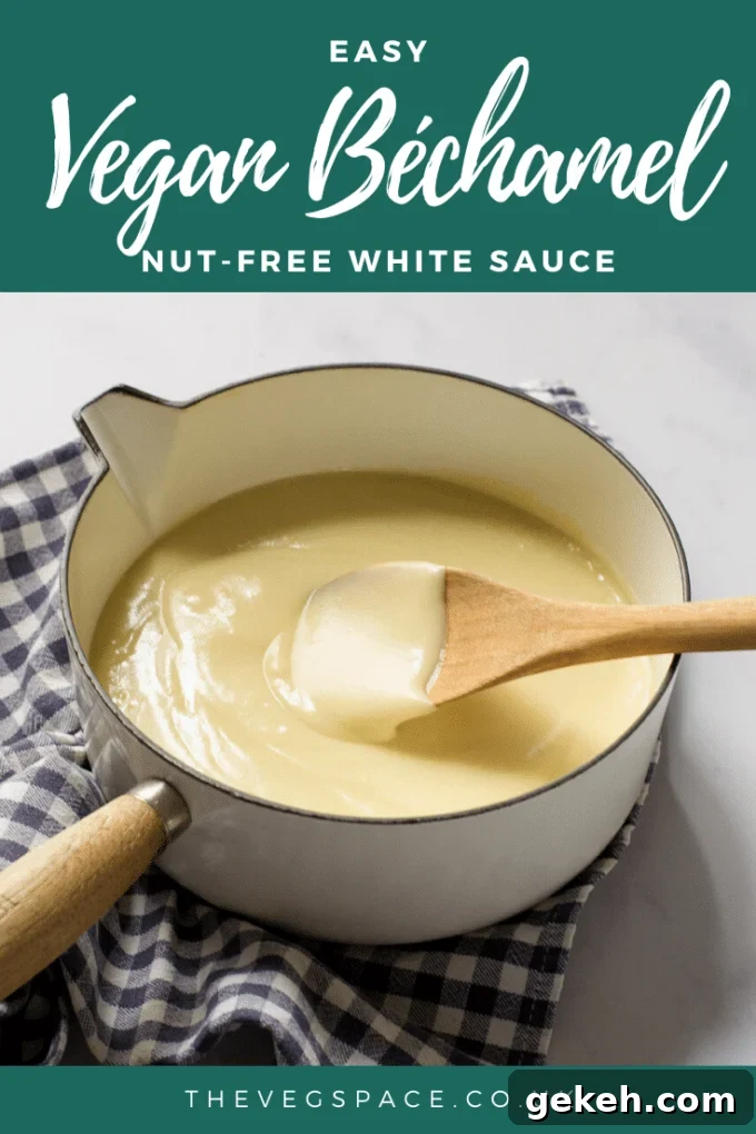 Creamy Vegan Béchamel Sauce Recipe for Smooth Plant-Based Cooking 4 Vegan Béchamel Sauce - a creamy white lasagne sauce