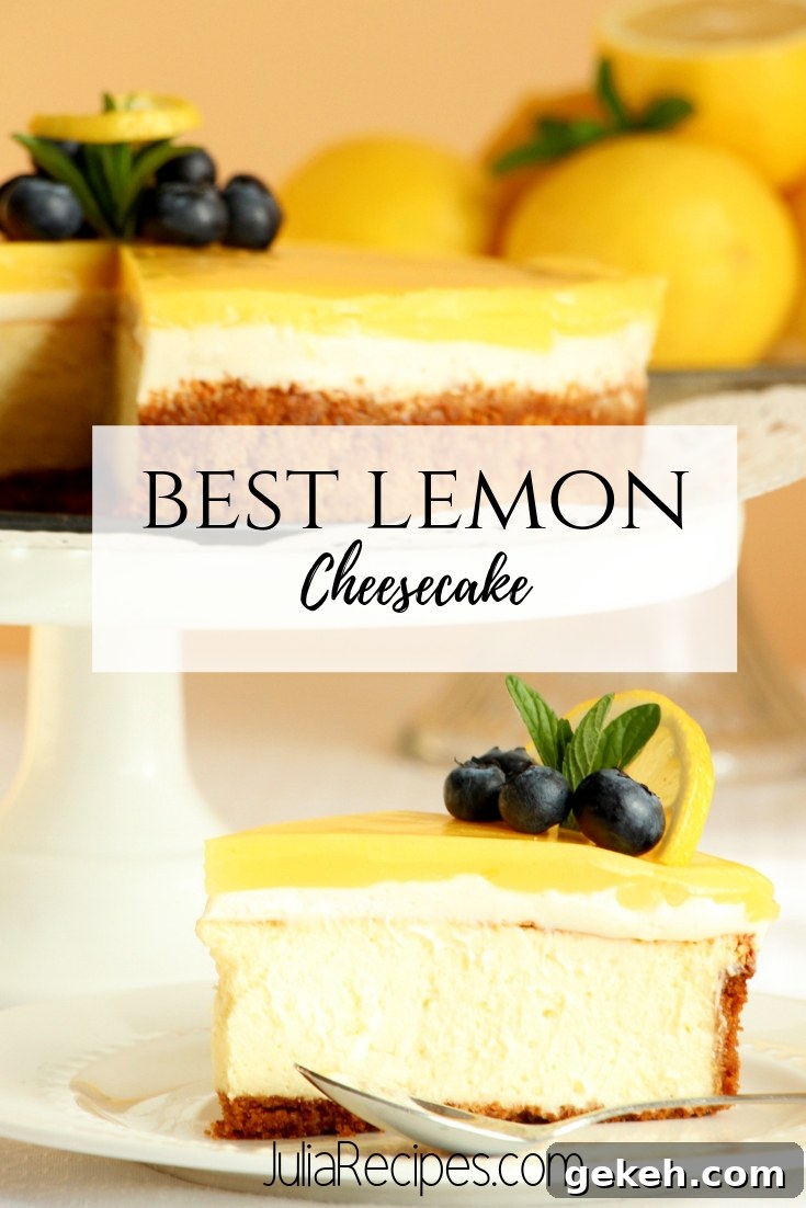 Creamy Lemon Cheesecake Recipe: Zesty Slice of Perfection 16 best lemon