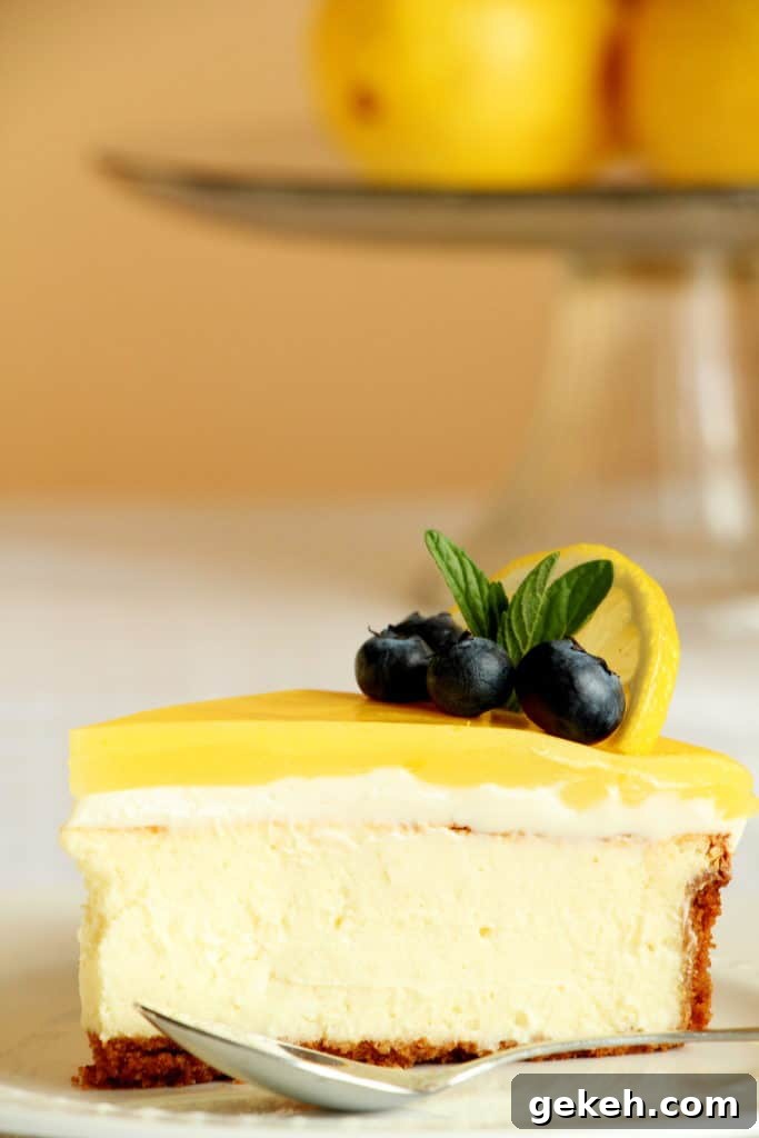 Creamy Lemon Cheesecake Recipe: Zesty Slice of Perfection 8 creamy lemon cheesecake