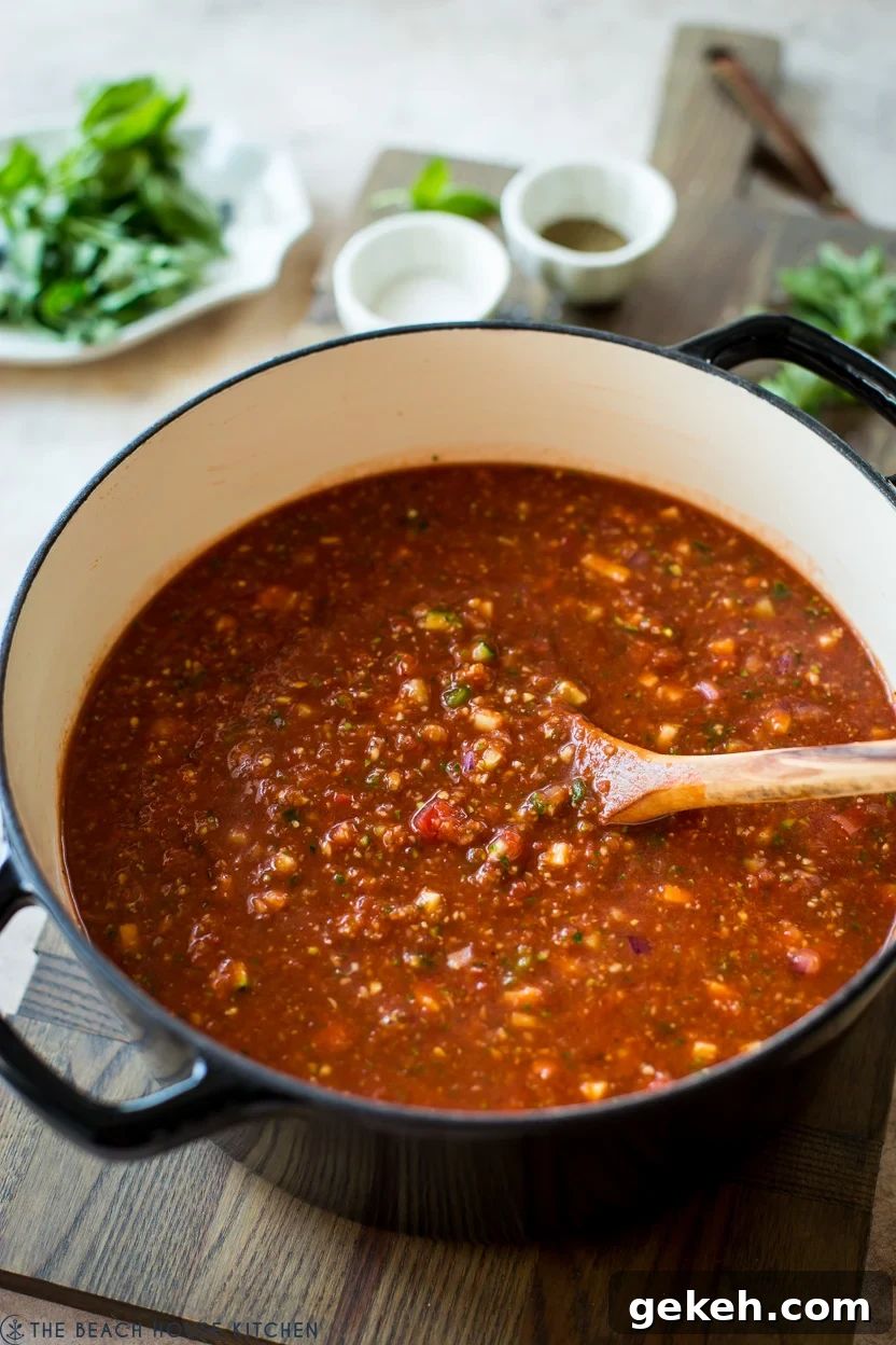 Authentic Spanish Gazpacho Recipe: Refreshing Cold Tomato Soup 3 A pot of gazpacho