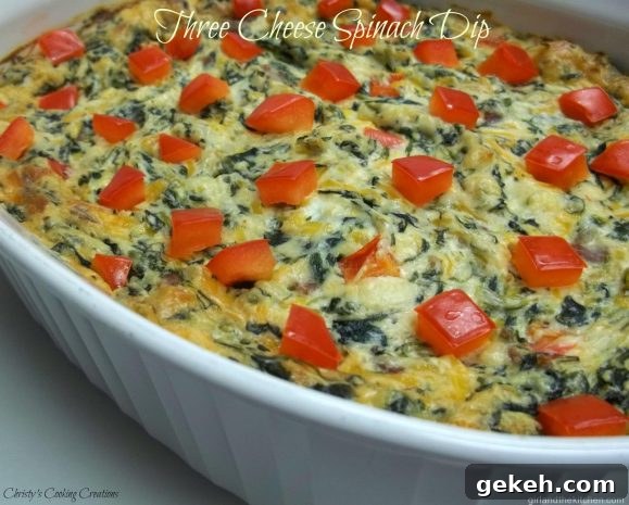 Three Cheese Spinach Dip New pm1