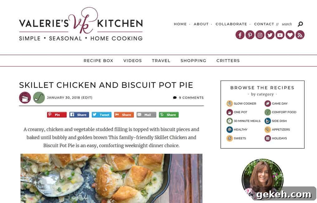 Valerie’s Kitchen Makeover: Stylish Design Ideas and Inspiration 8 A screenshot of Valerie's Kitchen New Site Design 2018