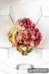 Chocolate Raspberry Smoothie Bowl Without Banana (Vegan, WFPB) 3 banana free chocolate raspberry smoothie bowl