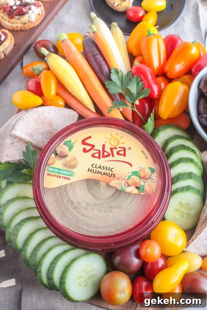 Quick Super Bowl Snack Ideas You Can Toss Together 3 Sabra hummus and veggies