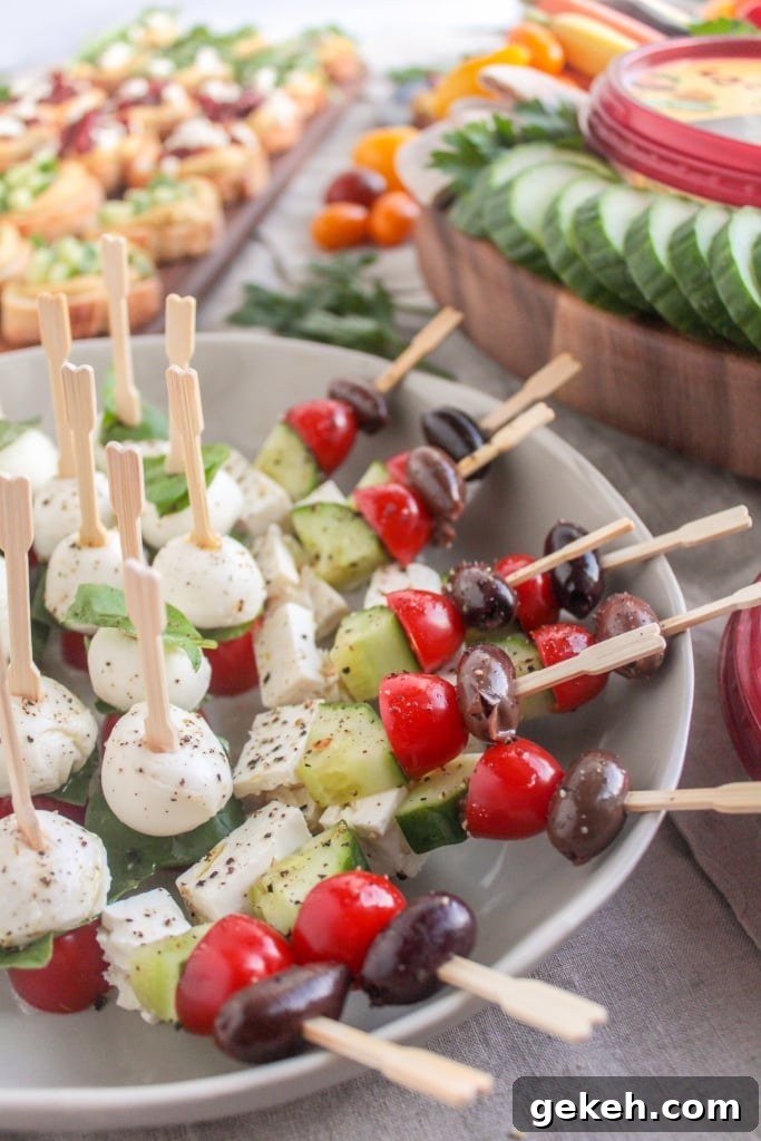 Quick Super Bowl Snack Ideas You Can Toss Together 10 Greek salad skewers
