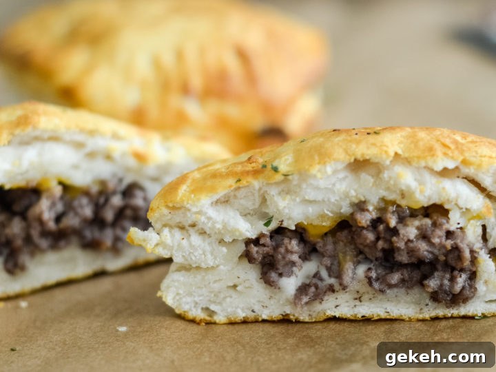 Image for Air Fryer Cheeseburger Pockets