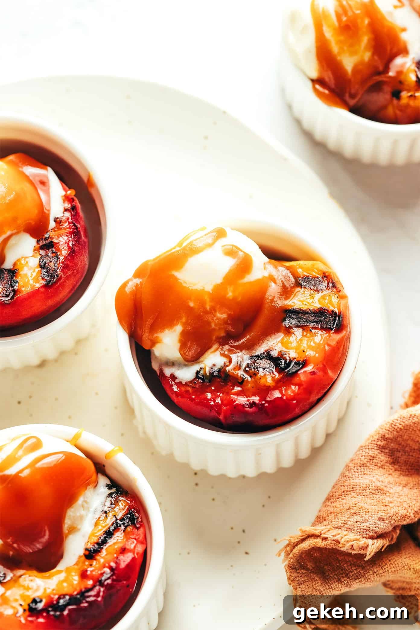 Grilled Peaches with Bourbon Caramel Sauce Recipe 2 img 61332 1