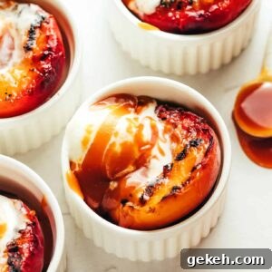 Grilled Peaches with Bourbon Caramel Sauce Recipe 7 img 61332 6