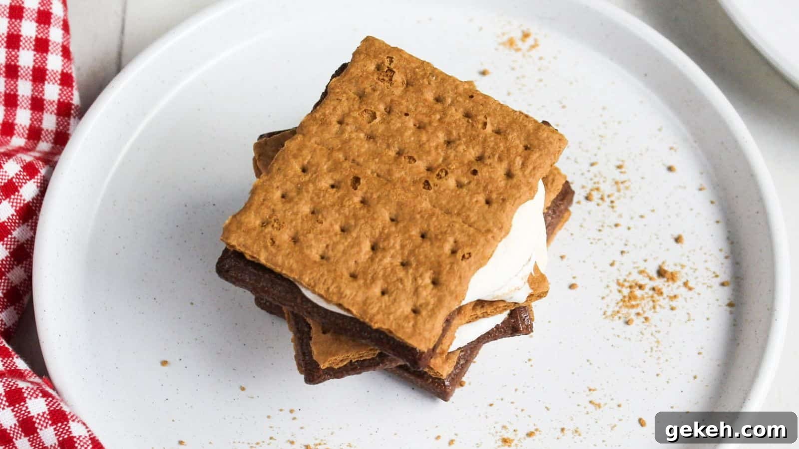 19 Desserts for Two to Share Straight from the Pan 21 A s'more with melted marshmallow and chocolate between graham crackers.