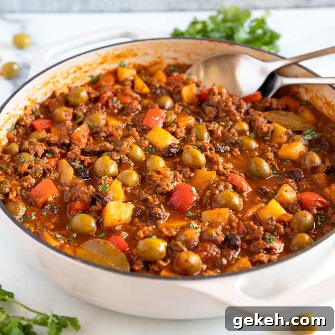 Cook Once, Eat Twice: Budget-Friendly Meals That Reheat Well 2 A skillet filled with picadillo