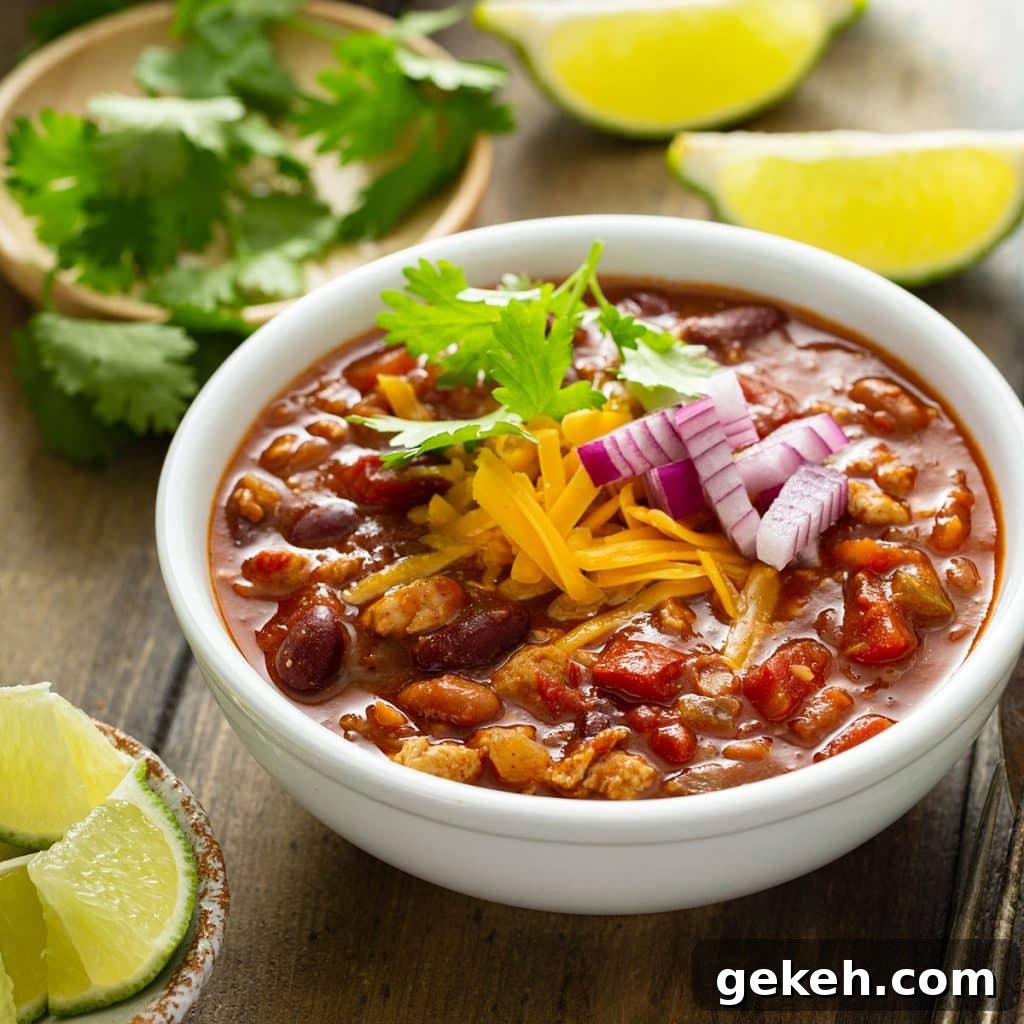 Cook Once, Eat Twice: Budget-Friendly Meals That Reheat Well 13 Turkey chili in a bowl