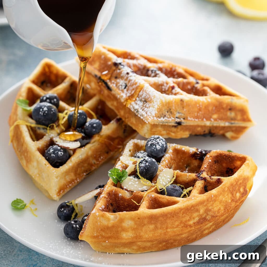 Cook Once, Eat Twice: Budget-Friendly Meals That Reheat Well 9 Lemon blueberry waffles topped with syrup