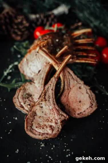 Grilled Elk Steaks: Juicy Elk Steak Recipe and Cooking Tips 10 Slices of seasoned and cooked boar chops on a dark surface with cherry tomatoes and greens in the background.