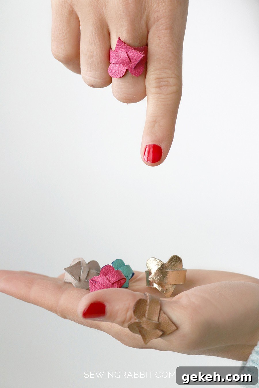 27 DIY Rings You'll Actually Want to Wear Every Day 20 Leather Heart Ring