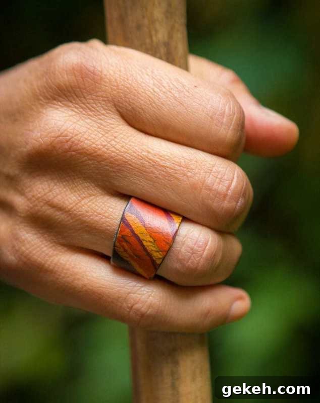 27 DIY Rings You'll Actually Want to Wear Every Day 24 Leather Ring