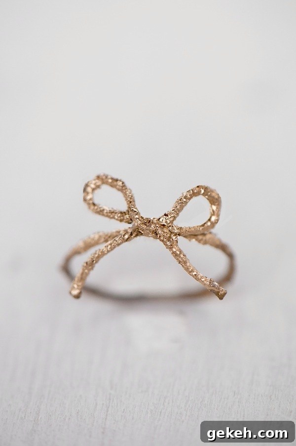 27 DIY Rings You'll Actually Want to Wear Every Day 27 Twine Bow Ring