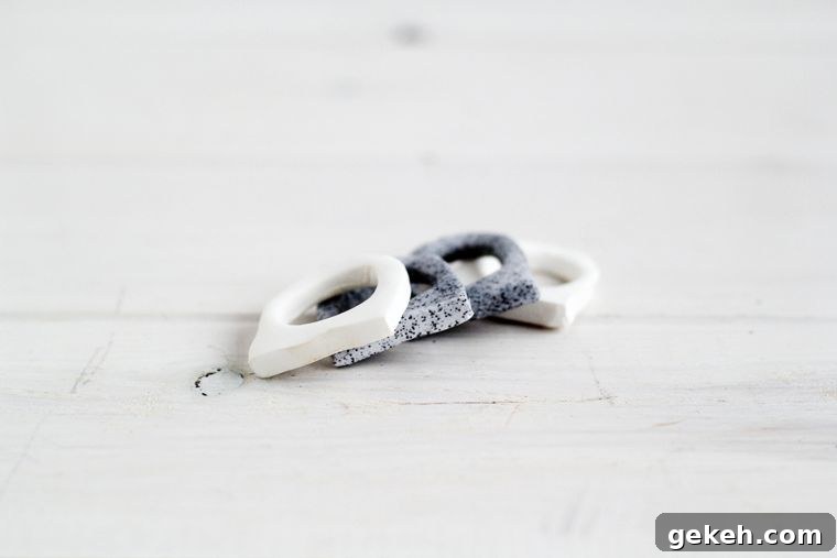 27 DIY Rings You'll Actually Want to Wear Every Day 29 Faux Granite Rings