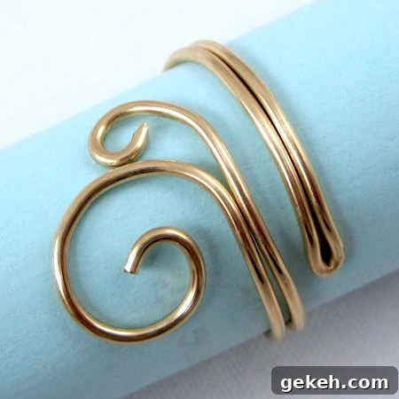 27 DIY Rings You'll Actually Want to Wear Every Day 6 Folded Wire Rings