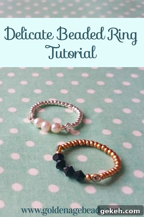 27 DIY Rings You'll Actually Want to Wear Every Day 9 Beaded Rings