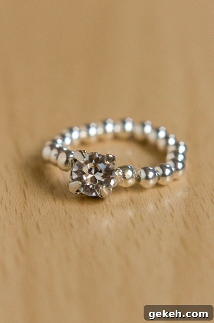 27 DIY Rings You'll Actually Want to Wear Every Day 10 Elastic Rings
