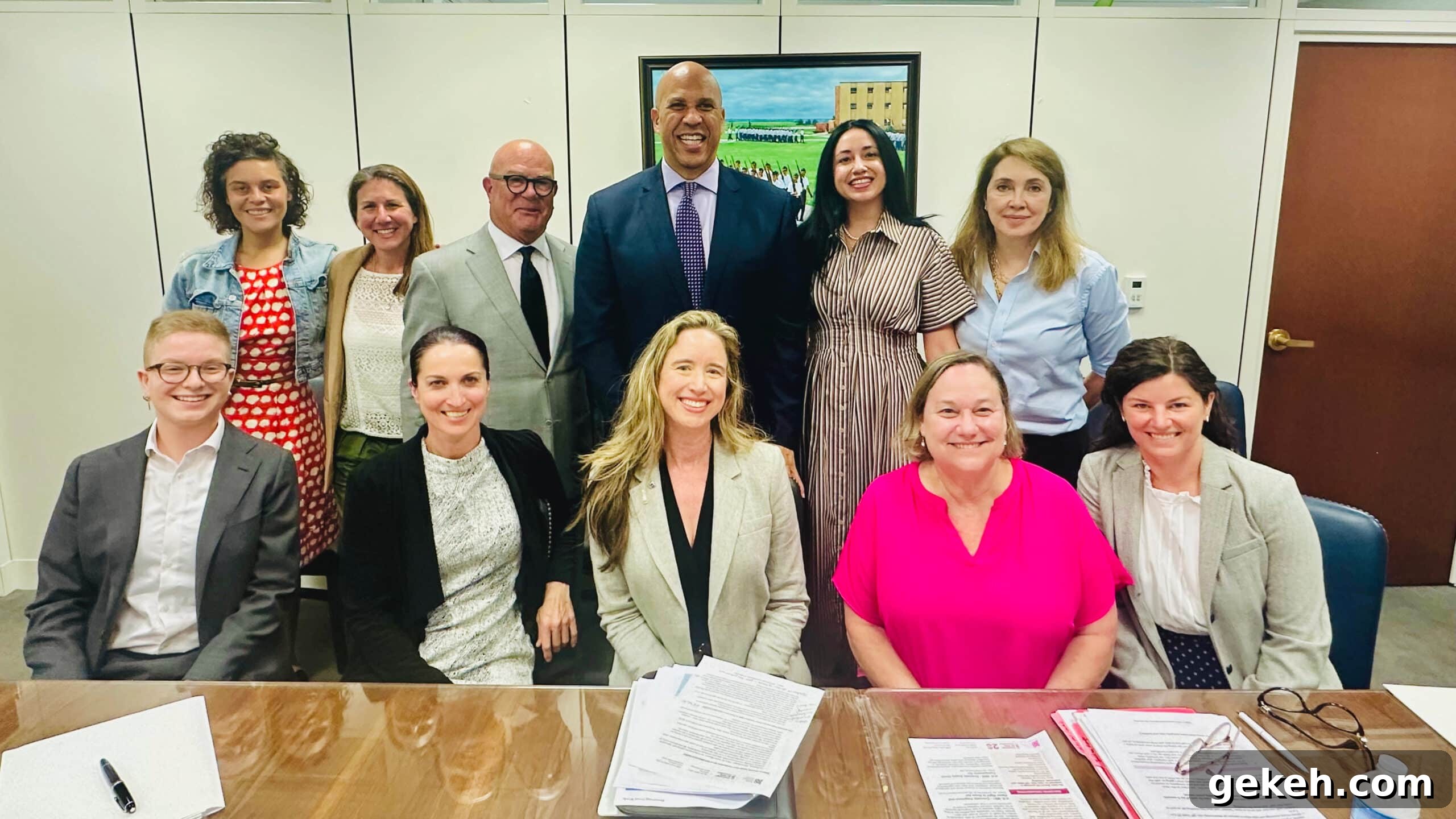 5 Key Lessons from My Advocacy Days in Washington, D.C. 5 A group of smiling people including Senator Cory Booker, his team, Lisa Bronner and other business professionals.