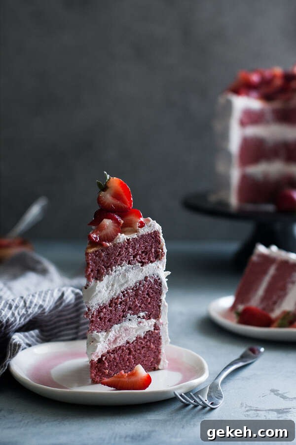 Gluten-Free Strawberry Cake From Scratch