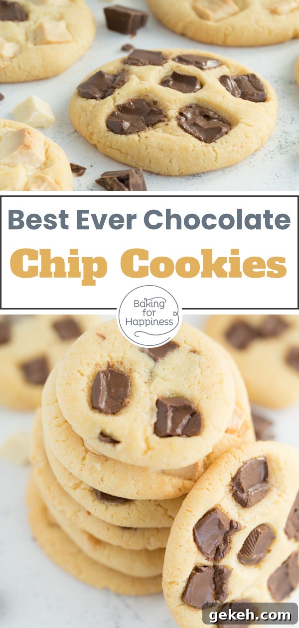 Perfectly Chewy Chocolate Chip Cookie Recipe 7 Super delicious, easy chewy chocolate chip cookies. without egg. This classic and delicious recipe is better than the recipes of Subway & Co!