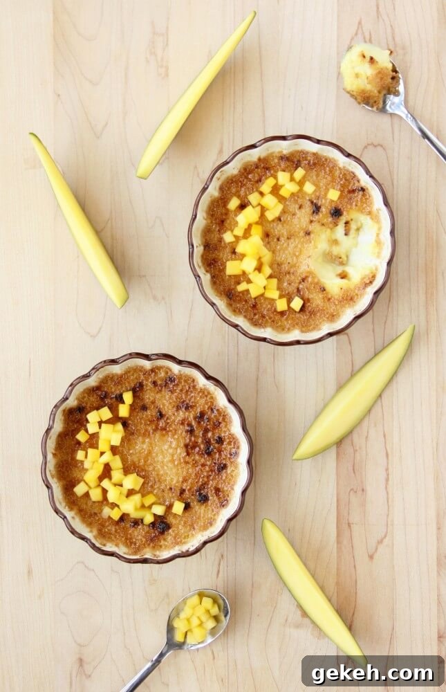 Dairy-Free Passion Fruit Mango Crème Brûlée Recipe 2 Passion Fruit-Mango Crème Brûlée (Dairy Free) | Food Nouveau