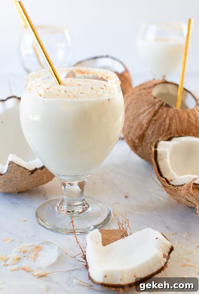 Batida de coco - Brazilian Coconut Cocktail