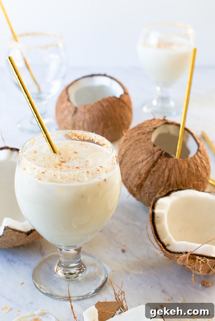 Batida de coco - Brazilian Coconut Cocktail