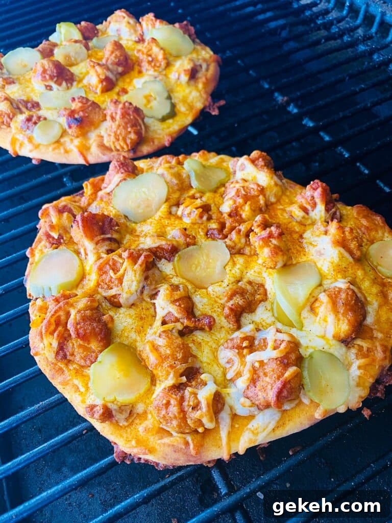 Nashville Hot Chicken Flatbreads on the Traeger Grill 9 Traeger Nashville Hot Chicken Flatbreads