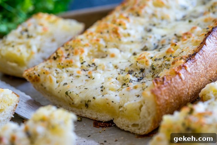 Cheesy Garlic Bread Recipe: Crispy, Gooey, and Irresistible 3 The Best Cheesy Garlic Bread! You might shirk at one of the ingredients, but believe me, you're going to want to try this one! Buttery, tangy, garlicky, and so, so cheesy. THE BEST!