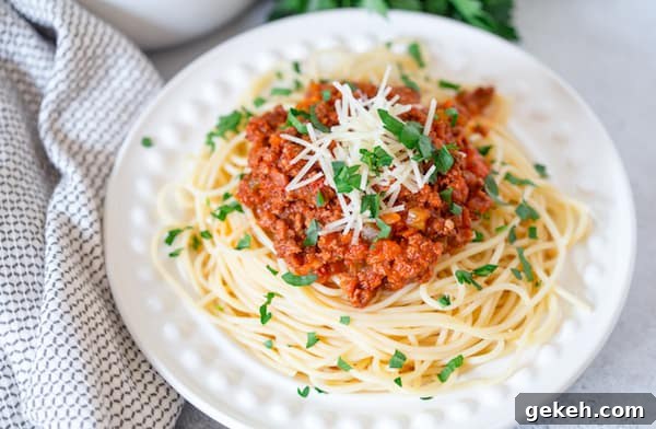 Slow Cooker Turkey Bolognese