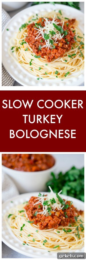 Slow Cooker Turkey Bolognese